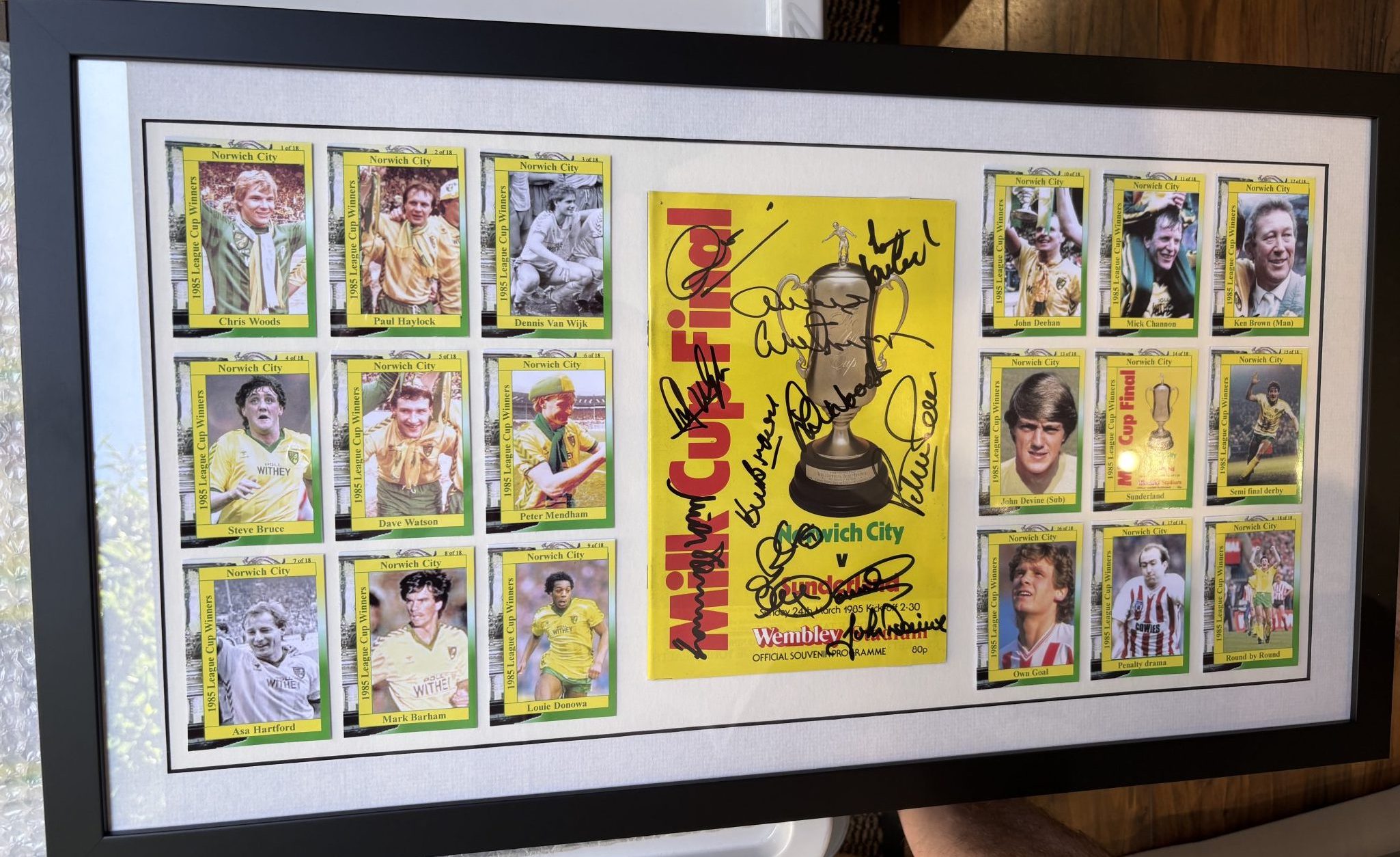 Norwich City 1985 Wembley Exclusive Arrangement (only 2 available)