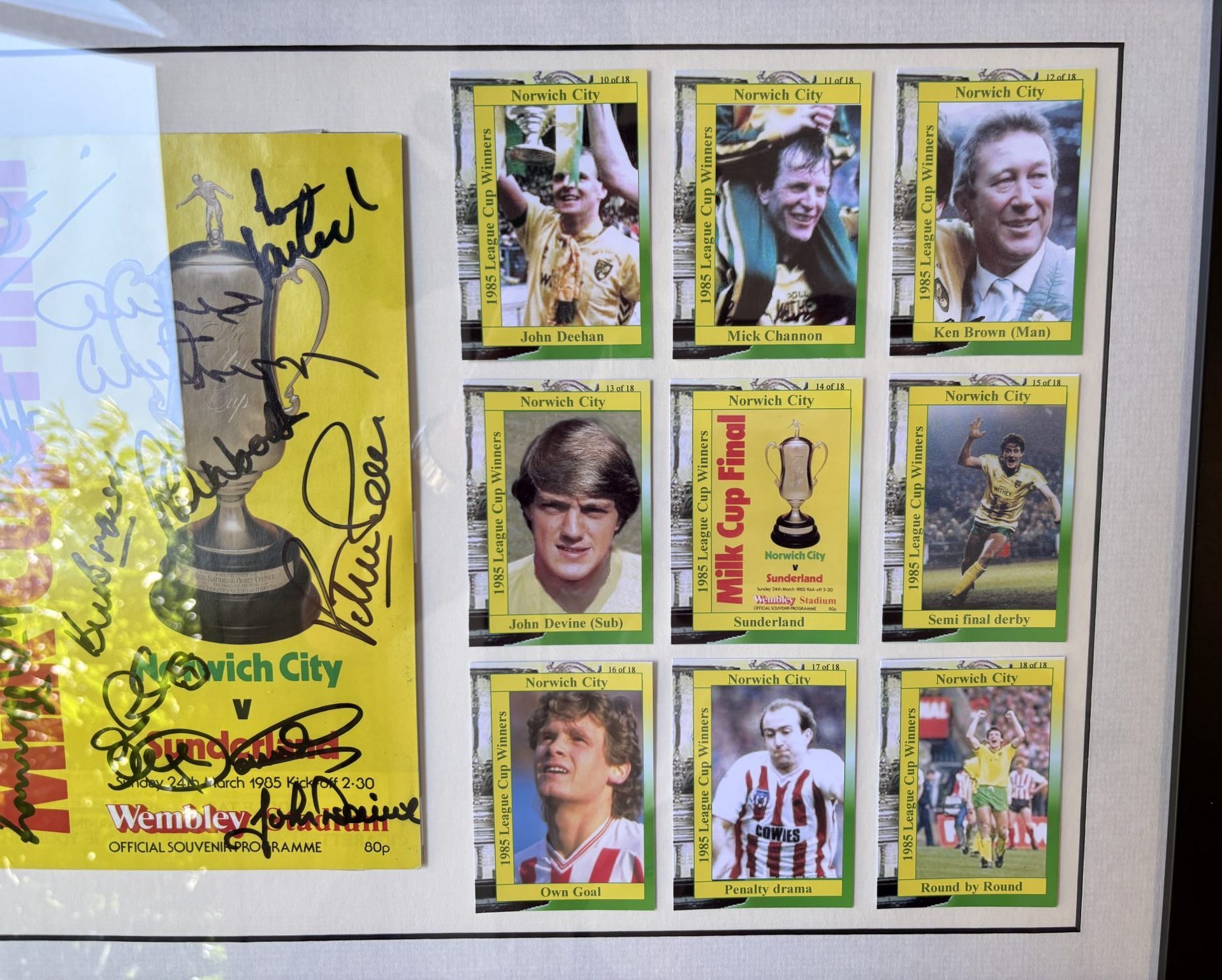 Norwich City 1985 Wembley Exclusive Arrangement (only 2 available) - Image 3