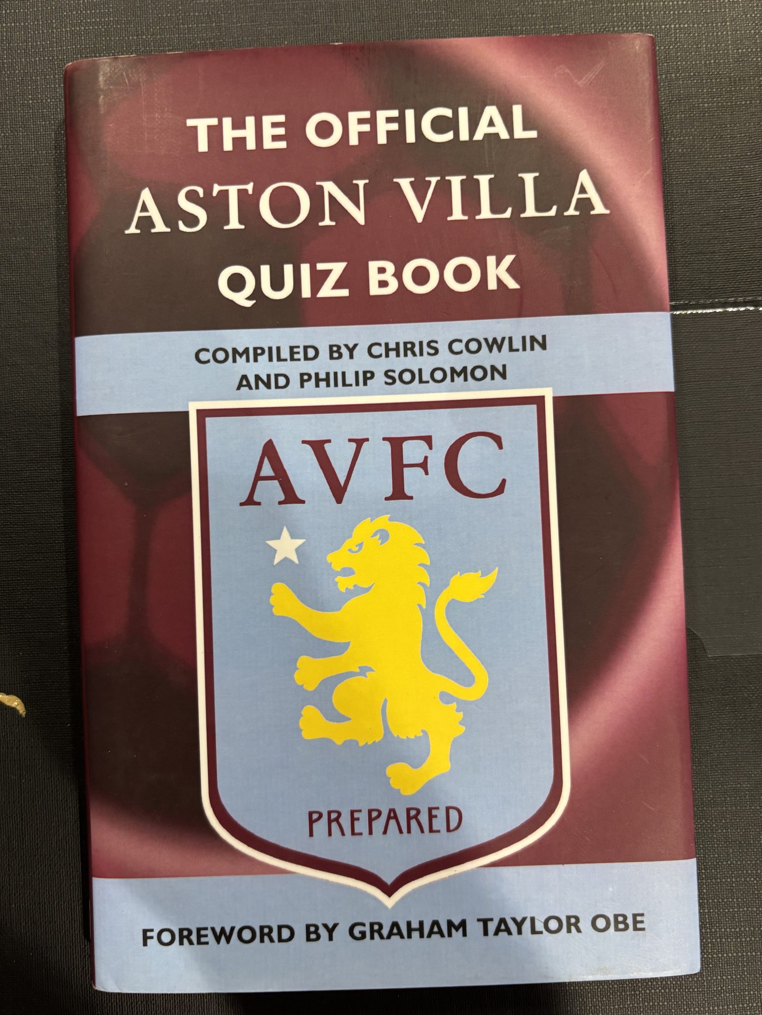 The Official Aston Villa Quiz Book (SIGNED BY PETER McPARLAND)
