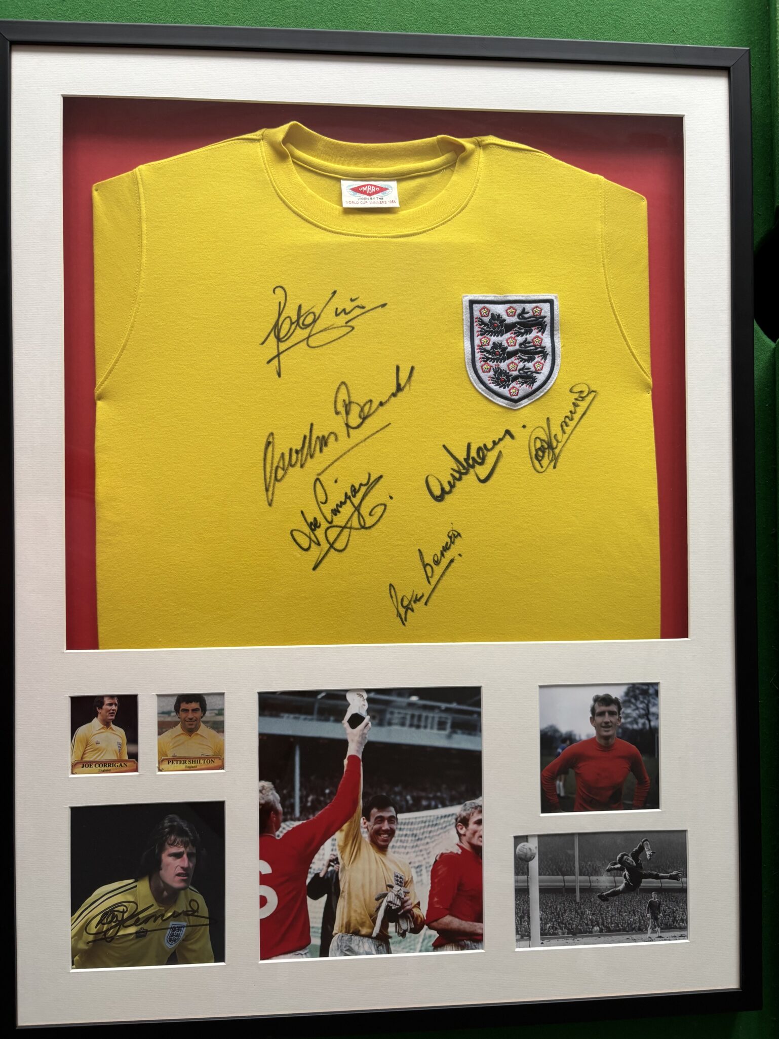 England Goalkeeper Shirt Signed by the Greats