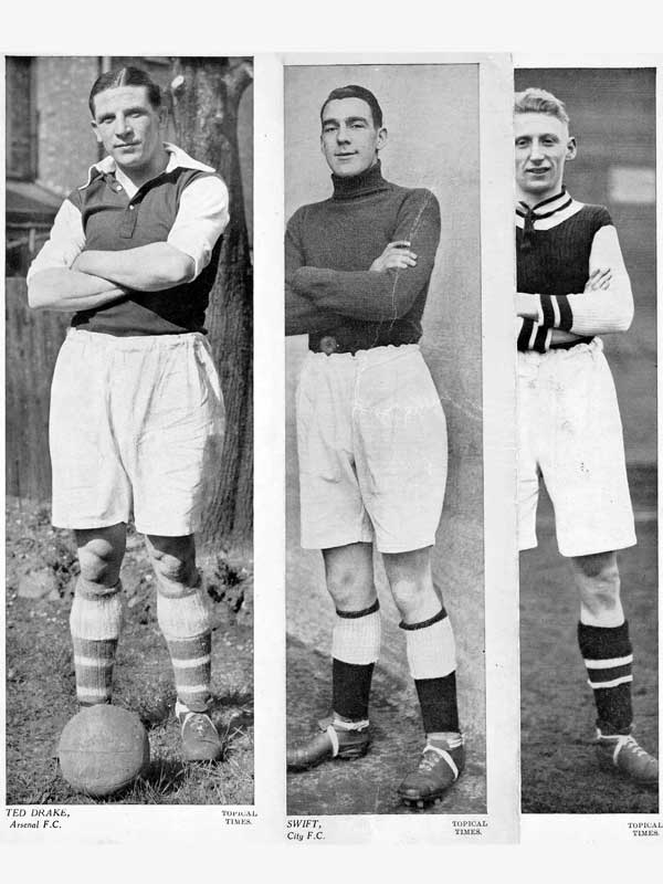 Set of 16 Vintage 1930s Football Cards (Topical Times)