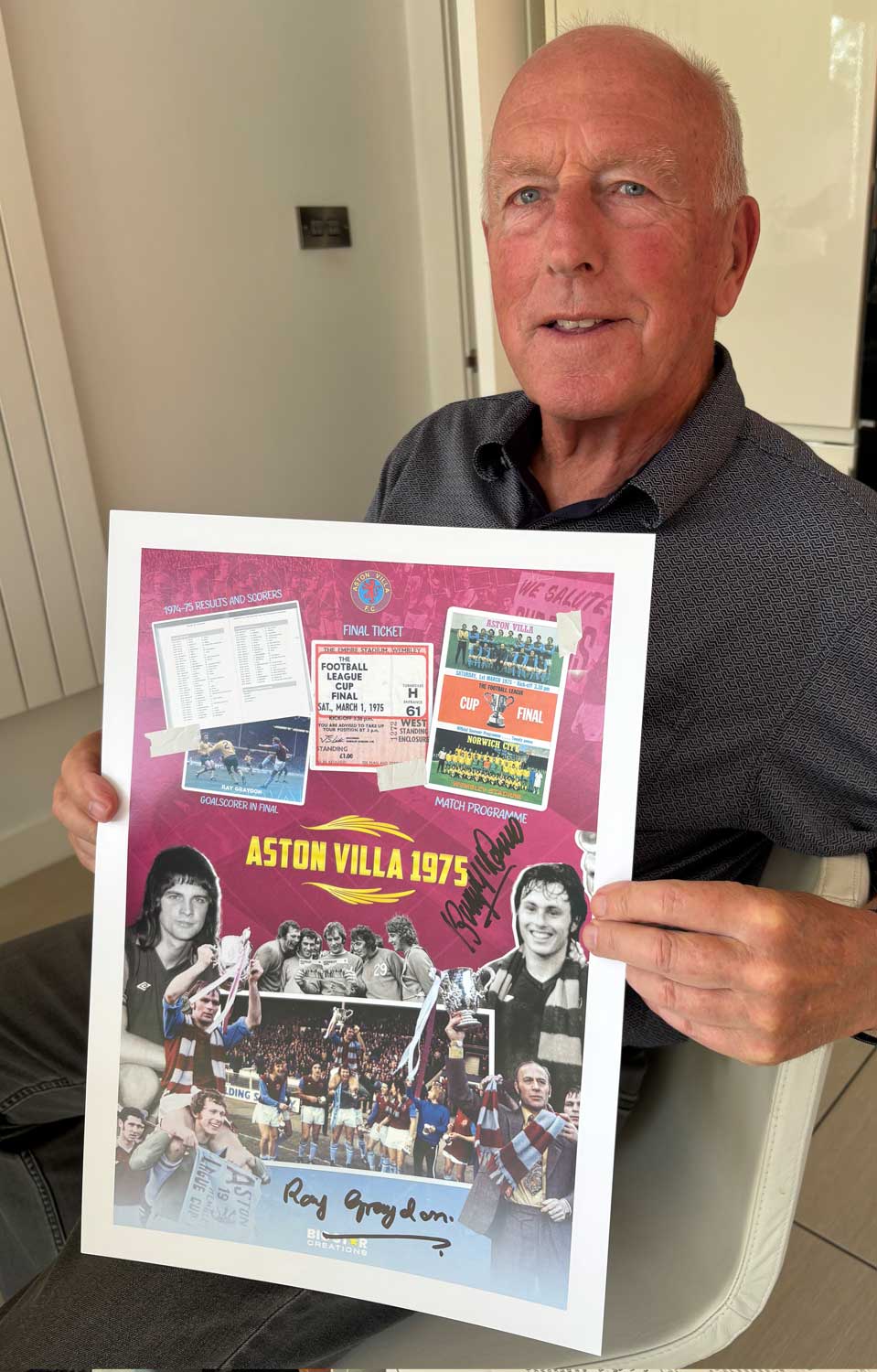 Limited Edition 1975 Celebration Montage, A3 (SIGNED by 7 … only 50 available!) - Image 6